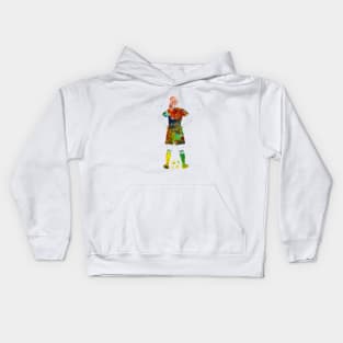 Soccer Player Girl Kids Hoodie